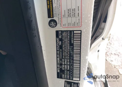 2015 Mercedes-Benz S 550 from USA, damaged, VIN WDDUG8CB4FA168774